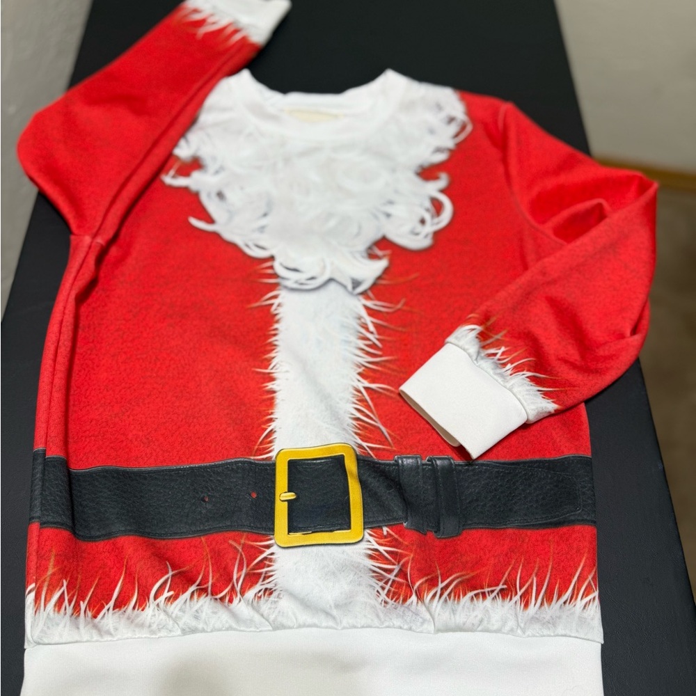 Besser Bay Santa Claus Poly/Spandex Shirt Girls M